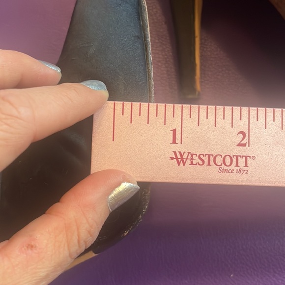 STEVEN STEVE MADDEN black satin ankle boots bow back sz6 platform - Picture 7 of 9